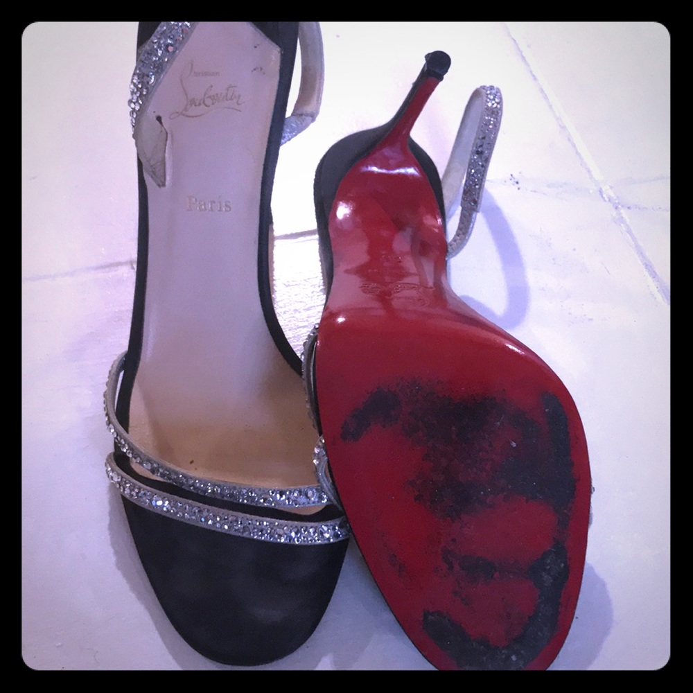 Louboutin sparkle heels